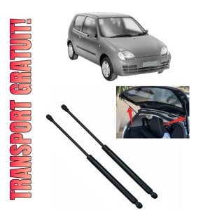 Set 2 amortizoare portbagaj haion FIAT SEICENTO / 600 (187_) din 1997-2010, 2 bucati, MAGNUM TECHNOLOGY, 4 stickere auto FIAT