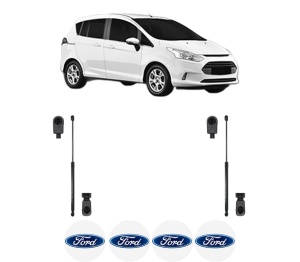 Set 2 amortizoare portbagaj haion FORD B-MAX Van (JK) din 2012-2015, 2 bucati, KROSNO, 4 stickere auto FORD v1645