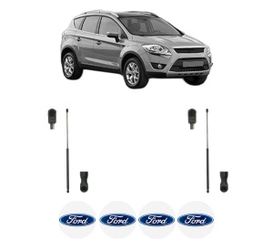 Set 2 amortizoare portbagaj haion FORD KUGA I din 2008-2012, 2 bucati, KROSNO, 4 stickere auto FORD v3865