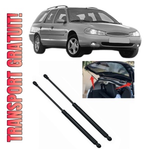 Set 2 amortizoare portbagaj haion FORD MONDEO II Turnier (BNP) din 1996-2000, 2 bucati, KROSNO, 4 stickere auto FORD