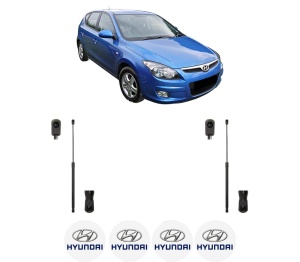 Set 2 amortizoare portbagaj haion HYUNDAI i30 (FD) din 2007-2011, 2 bucati, MAGNUM TECHNOLOGY, 4 stickere auto HYUNDAI v5485