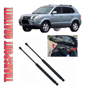 Set 2 amortizoare portbagaj haion HYUNDAI TUCSON (JM) din 2004-2012, 2 bucati, MAGNUM TECHNOLOGY, 4 stickere auto HYUNDAI