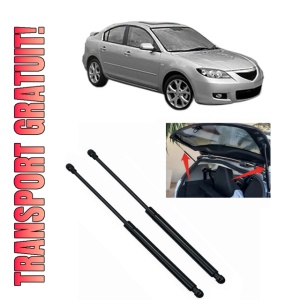 Set 2 amortizoare portbagaj haion MAZDA 3 Saloon (BK) din 2003-2009, 2 bucati, KROSNO, 4 stickere auto MAZDA