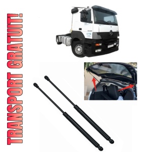 Set 2 amortizoare portbagaj haion MERCEDES-BENZ AXOR din 2002-2004, 2 bucati, KROSNO, 4 stickere auto MERCEDES-BENZ