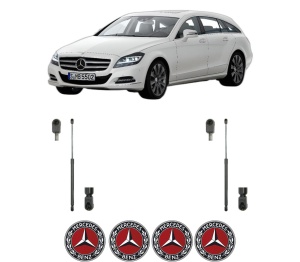 Set 2 amortizoare portbagaj haion MERCEDES-BENZ CLS Shooting Brake (X218) din 2012-2017, 2 bucati, KROSNO, 4 stickere auto MERCEDES-BENZ v805