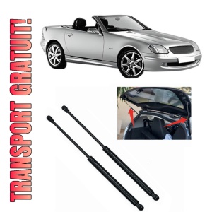 Set 2 amortizoare portbagaj haion MERCEDES-BENZ SLK (R170) din 1996-2004, 2 bucati, KROSNO, 4 stickere auto MERCEDES-BENZ