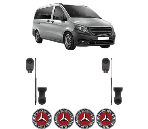 Set 2 amortizoare portbagaj haion MERCEDES-BENZ VITO Tourer (W447) din 2014-2024, 2 bucati, KROSNO, 4 stickere auto MERCEDES-BENZ v385