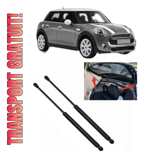 Set 2 amortizoare portbagaj haion MINI (F55) din 2013-2020, 2 bucati, KROSNO, 4 stickere auto MINI