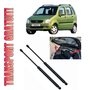Set 2 amortizoare portbagaj haion OPEL AGILA A (H00) din 2000-2007, 2 bucati, KROSNO, 4 stickere auto OPEL