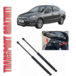 Set 2 amortizoare portbagaj haion OPEL ASTRA H CLASSIC Saloon (A04) din 2009-2014, 2 bucati, KROSNO, 4 stickere auto OPEL