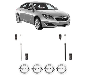 Set 2 amortizoare portbagaj haion OPEL INSIGNIA A (G09) din 2008-2017, 2 bucati, MAGNUM TECHNOLOGY, 4 stickere auto OPEL v4765