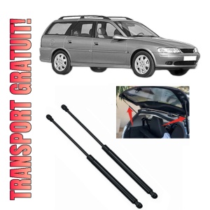 Set 2 amortizoare portbagaj haion OPEL VECTRA B Estate (J96) din 1996-2003, 2 bucati, MAGNUM TECHNOLOGY, 4 stickere auto OPEL