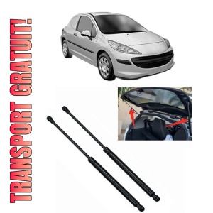 Set 2 amortizoare portbagaj haion PEUGEOT 207 Hatchback Van (WA_, WC_) din 2007-2012, 2 bucati, MAGNUM TECHNOLOGY, 4 stickere auto PEUGEOT