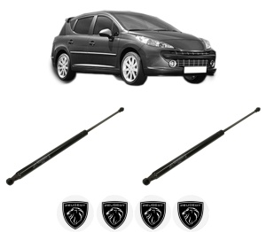 Set 2 amortizoare portbagaj haion PEUGEOT 207 SW (WK_) din 2007-2013, 2 bucati, KROSNO, 4 stickere auto PEUGEOT v4885