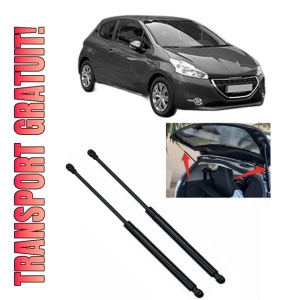 Set 2 amortizoare portbagaj haion PEUGEOT 208 Hatchback Van (CR_) din 2013-2019, 2 bucati, KROSNO, 4 stickere auto PEUGEOT