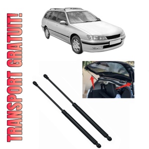 Set 2 amortizoare portbagaj haion PEUGEOT 406 Break (8E/F) din 1996-2004, 2 bucati, KROSNO, 4 stickere auto PEUGEOT
