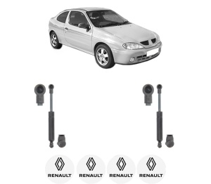 Set 2 amortizoare portbagaj haion RENAULT MEGANE I Coach (DA0/1_) din 1996-2003, 2 bucati, KROSNO, 4 stickere auto RENAULT v5725