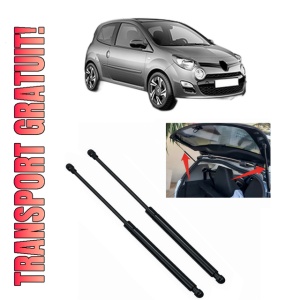 Set 2 amortizoare portbagaj haion RENAULT TWINGO II (CN0_) din 2007-2014, 2 bucati, MAGNUM TECHNOLOGY, 4 stickere auto RENAULT
