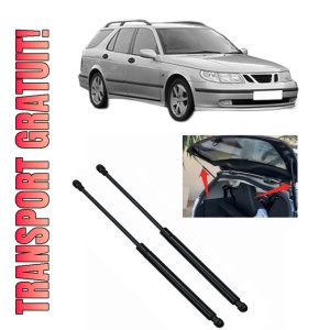 Set 2 amortizoare portbagaj haion SAAB 9-5 Estate (YS3E) din 1998-2009, 2 bucati, KROSNO, 4 stickere auto SAAB