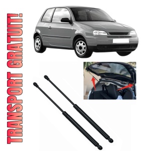 Set 2 amortizoare portbagaj haion SEAT AROSA (6H1) din 1997-2004, 2 bucati, KROSNO, 4 stickere auto SEAT