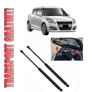 Set 2 amortizoare portbagaj haion SUZUKI SWIFT IV (FZ, NZ) din 2010-2012, 2 bucati, KROSNO, 4 stickere auto SUZUKI