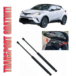 Set 2 amortizoare portbagaj haion TOYOTA C-HR (_X1_) din 2016-2019, 2 bucati, KROSNO, 4 stickere auto TOYOTA