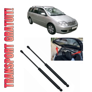 Set 2 amortizoare portbagaj haion TOYOTA COROLLA Estate (_E12_) din 2002-2007, 2 bucati, MAGNUM TECHNOLOGY, 4 stickere auto TOYOTA