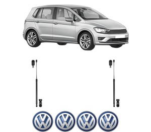 Set 2 amortizoare portbagaj haion Volkswagen GOLF SPORTSVAN VII (AM1, AN1) din 2014-2020, 2 bucati, KROSNO, 4 stickere auto Volkswagen v270