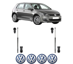 Set 2 amortizoare portbagaj haion Volkswagen GOLF VII (5G1, BQ1, BE1, BE2) din 2012-2021, 2 bucati, KROSNO, 4 stickere auto Volkswagen v1590