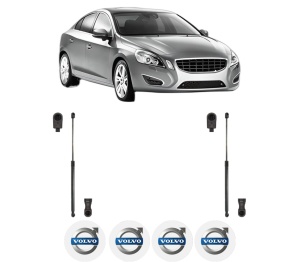 Set 2 amortizoare portbagaj haion VOLVO S60 II (134) din 2010-2018, 2 bucati, KROSNO, 4 stickere auto VOLVO v1345