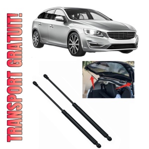 Set 2 amortizoare portbagaj haion VOLVO V60 I (155) din 2010-2018, 2 bucati, KROSNO, 4 stickere auto VOLVO