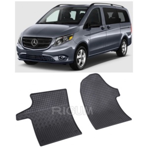 Set 2 covorase Mercedes V-Klasse 2/3M 2024-prezent, din cauciuc 100%, compatibile cu autoturismul MERCEDES V-Klasse v2997