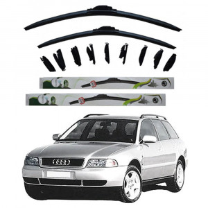 Set 2 stergatoare MultiAdapter 55cm/55cm compatibile cu Audi A4 B5 Avant (8D5) (1995-2001) (55 cm/55 cm) accesorii pentru autoturismul tau - masina v210178