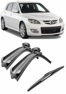 Set 2 stergatoare parbriz AR728S (550mm x 450mm) pentru Mazda 3 (BK) Hatchback (07.03-12.08) Bosch accesorii pentru autoturismul tau - masina v218247