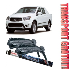 Set 2 stergatoare parbriz Bosch Aerotwin 600/475mm compatibile cu Ssangyong Actyon SPORTS II (2012) Bosch
