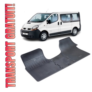 Set 3 covorase Renault Trafic 3M 2002-2014, din cauciuc 100%, compatibile cu autoturismul RENAULT Trafic