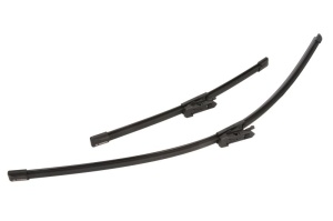 Set 3 stergatoare FORD TRANSIT COURIER B460 MPV din 2014-2023, pentru parbriz si luneta fata si spate auto, Bosch Twin-Aerotwin, din cauciuc siliconat rezistent, 4 Stickere Auto FORD - Img 5