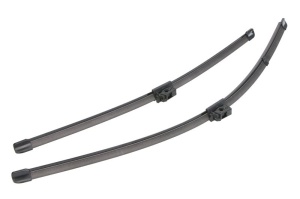 Set 3 stergatoare MERCEDES-BENZ A-CLASS (W177) din 2018 - 2019, pentru parbriz si luneta fata si spate auto, Valeo Silencio Xtrm, din cauciuc siliconat rezistent, 4 Stickere Auto MERCEDES-BENZ v13387