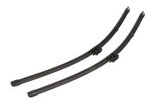 Set 3 stergatoare MERCEDES-BENZ EQC (N293) din 2019 - 2023, pentru parbriz si luneta fata si spate auto, Valeo Silencio, din cauciuc siliconat rezistent, 4 Stickere Auto MERCEDES-BENZ v12344