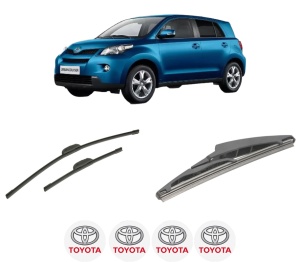 Set 3 stergatoare TOYOTA URBAN CRUISER (_P1_) din 2007-2016, pentru parbriz si luneta fata si spate auto, Bosch Twin-Aerotwin Retrofit, din cauciuc siliconat rezistent, 4 Stickere Auto TOYOTA - Img 2