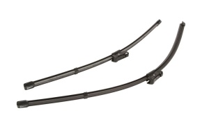 Set 3 stergatoare VOLVO V90 II Estate (235) din 2016 - 2022, pentru parbriz si luneta fata si spate auto, Valeo HydroConnect, din cauciuc siliconat rezistent, 4 Stickere Auto VOLVO v12680