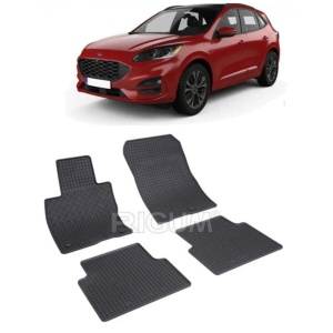 Set 4 covorase Ford Kuga Hybrid 2020-prezent, din cauciuc 100%, compatibile cu autoturismul FORD Kuga v882