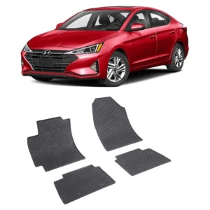 Set 4 covorase Hyundai Elantra 2016-2020, din cauciuc 100%, compatibile cu autoturismul HYUNDAI Elantra v4367