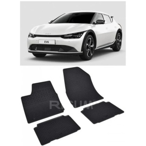 Set 4 covorase Hyundai Ioniq 5 2021-prezent, din cauciuc 100%, compatibile cu autoturismul HYUNDAI Ioniq v1921