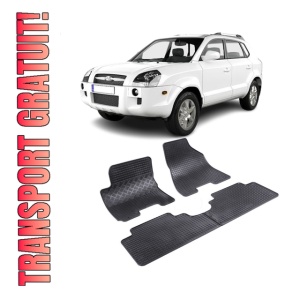 Set 4 covorase Hyundai Tucson 2004-2009, din cauciuc 100%, compatibile cu autoturismul HYUNDAI Tucson