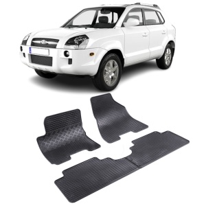 Set 4 covorase Hyundai Tucson 2004-2009, din cauciuc 100%, compatibile cu autoturismul HYUNDAI Tucson v2474