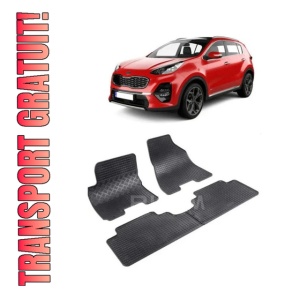 Set 4 covorase Kia Sportage 2004-2010, din cauciuc 100%, compatibile cu autoturismul KIA Sportage