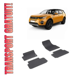 Set 4 covorase Land Rover Discovery Sport 2015-prezent, din cauciuc 100%, compatibile cu autoturismul LAND ROVER