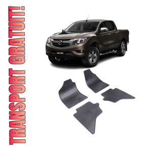 Set 4 covorase Mazda Bt-50 2007-prezent, din cauciuc 100%, compatibile cu autoturismul MAZDA BT-50
