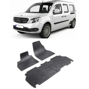 Set 4 covorase Mercedes Citan 5M 2012-2021, din cauciuc 100%, compatibile cu autoturismul MERCEDES Citan v2287